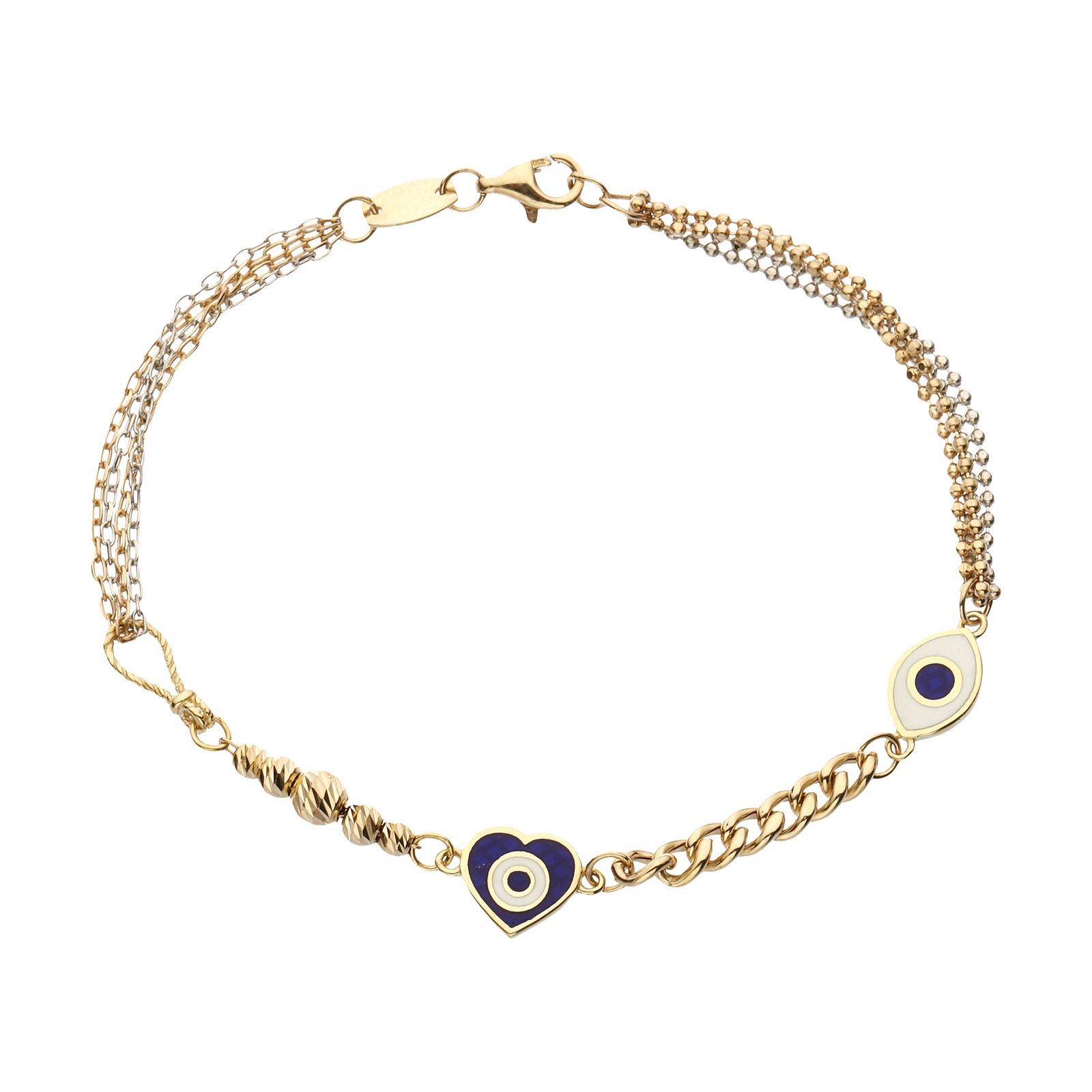 دستبند طلا 18 عیار زنانه مایا ماهک مدل MB1544