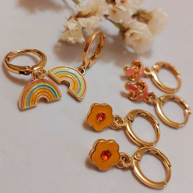 گوشواره زنانه آی ام مدل SMR 020 مجموعه 3 عددی