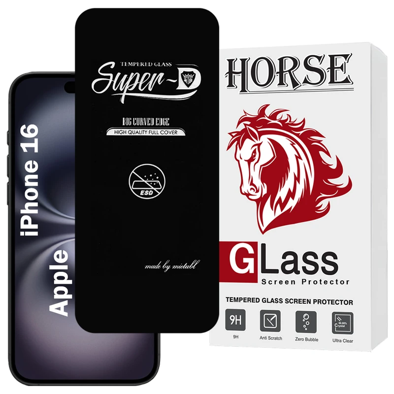 محافظ صفحه نمایش هورس مدل SUPERDNH مناسب برای گوشی موبایل اپل iPhone 16
