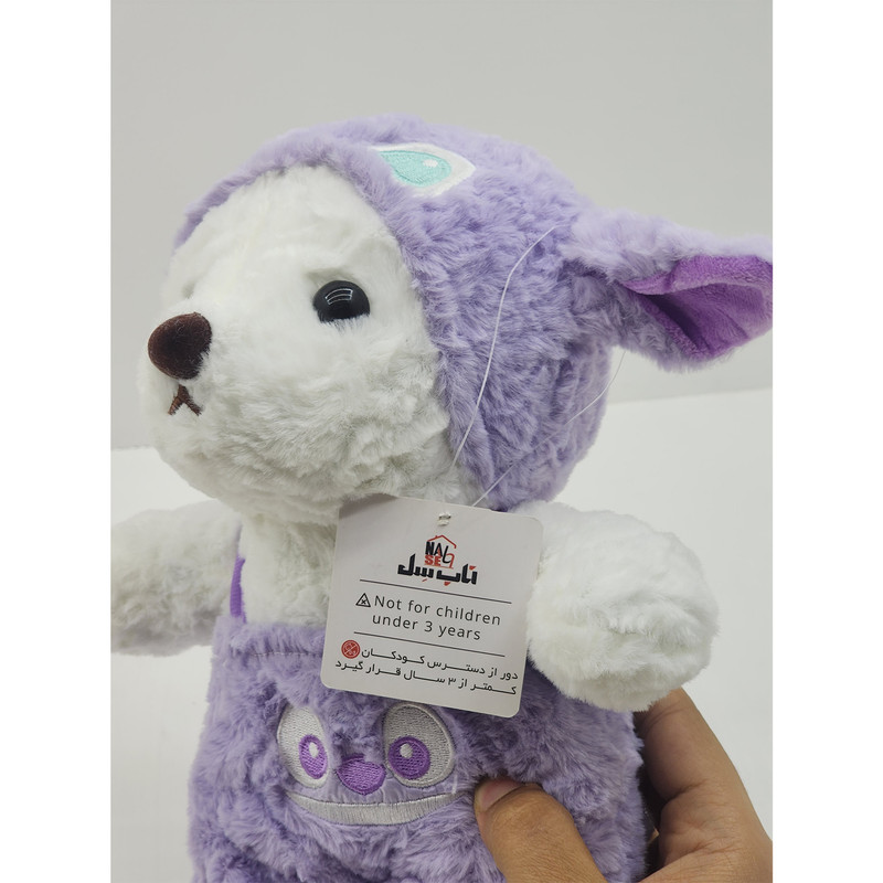 عروسک ناب سل مدل خرس دو چهره طرح لباس استیج ارتفاع 30 سانتی متر