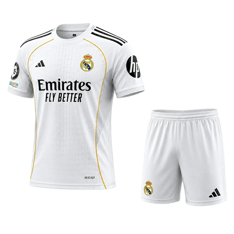 ست تی‌شرت و شلوارک ورزشی پسرانه مدل GS-M-Real Madrid-318761