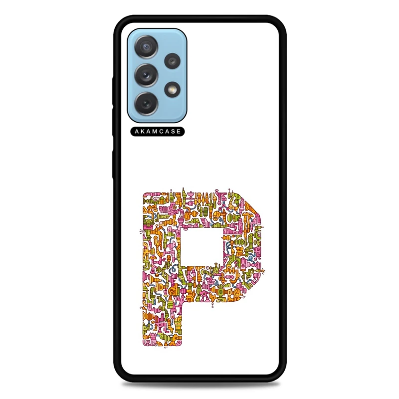 کاور آکام مدل AMC-WSGA72-ALPHADOODLEBET-16 مناسب برای گوشی موبایل سامسونگ Galaxy A72