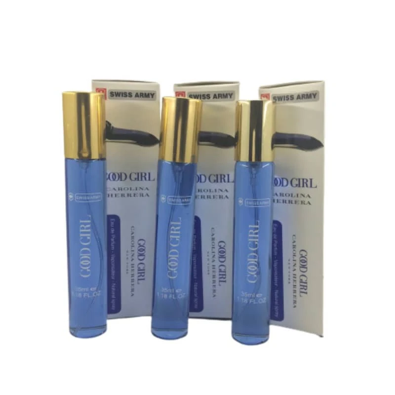 عطر جیبی زنانه سوئیس آرمی مدل GOOD GIRL حجم 35 میلی لیتر مجموعه 3 عددی
