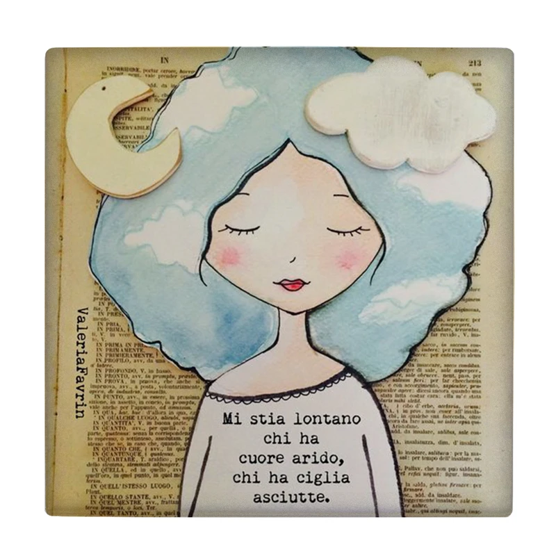 زیر لیوانی طرح دختر فانتزی  کد    2686733_107