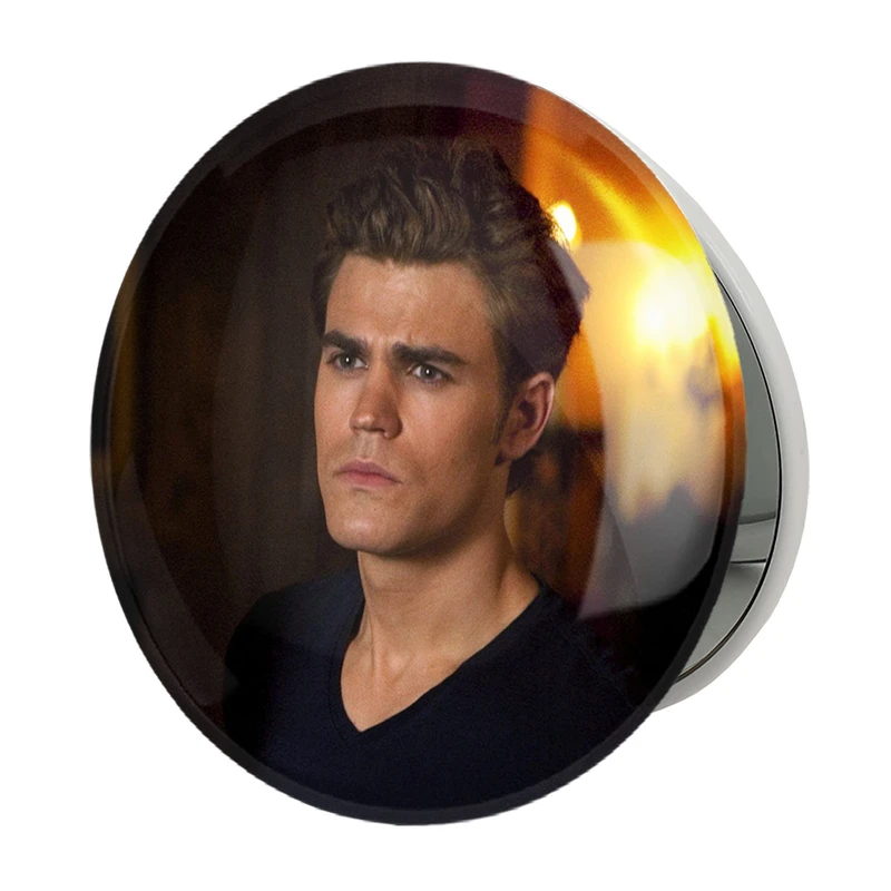 آینه جیبی خندالو طرح استفان سالواتوره خاطرات یک خون آشام  The Vampire Diaries  مدل تاشو کد 23696 