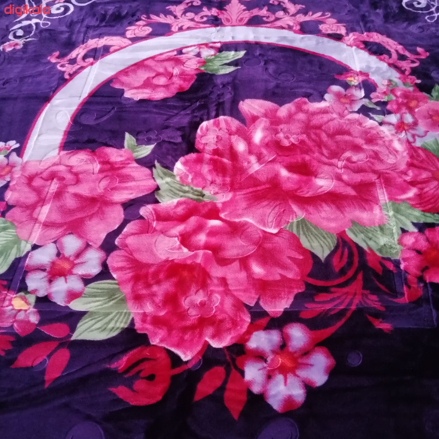 پتو نرمینه بافت مدل نگین کد N-4013 سایز 235×215 سانتی متر main 1 4