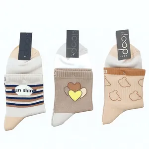 جوراب ساق کوتاه دخترانه مدل 040 بسته 3 عددی