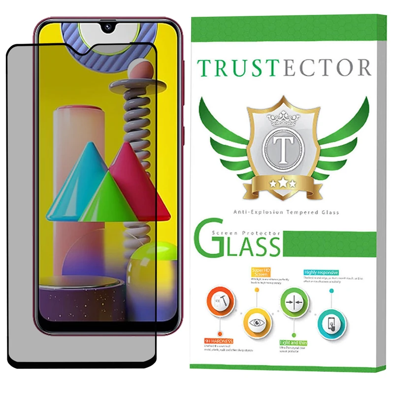 محافظ صفحه نمایش سرامیکی حریم شخصی تراستکتور مدل PRCTA مناسب برای گوشی موبایل سامسونگ Galaxy M31