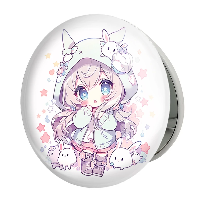 آینه جیبی خندالو طرح دخترانه (Girlish) مدل تاشو کد 36898