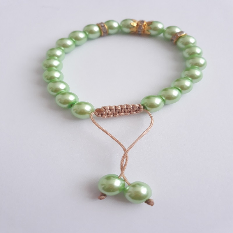 دستبند دخترانه مدل data100 به همراه تسبیح دستبند دخترانه مدل data100 به همراه تسبیح