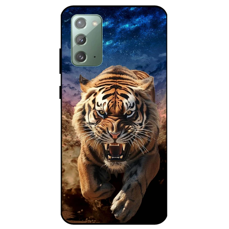 کاور مگافون طرح ببر مدل 7454 مناسب برای گوشی موبایل سامسونگ Galaxy Note 20         