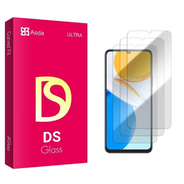 محافظ صفحه نمایش شیشه ای آسدا مدل DS GlassMIX2106 مناسب برای گوشی موبایل آنر X7 بسته سه عددی