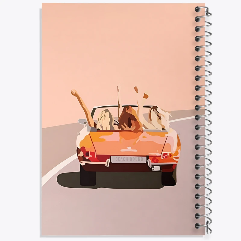 دفتر ژورنال نویسی 50 برگ خندالو مدل نقطه ای طرح دوستی دخترانه کد N2693