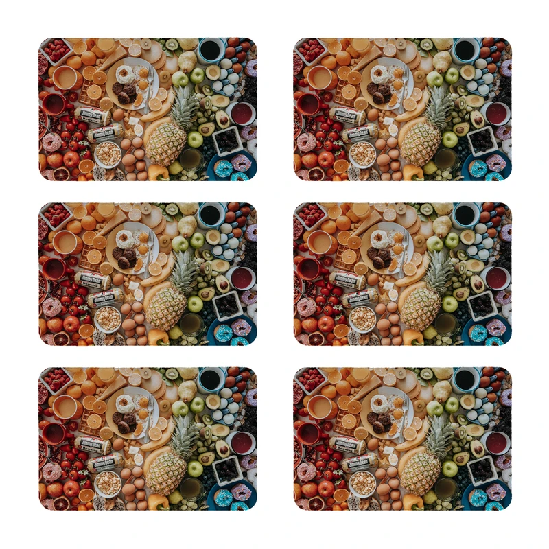 زیربشقابی طرح عصرانه کد8537 مجموعه 6 عددی