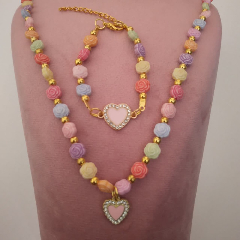 نیم ست دخترانه مدل قلب