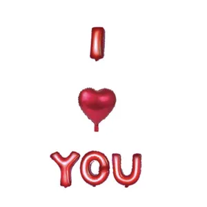 بادکنک فویلی مدل Love مجموعه ی 5 عددی