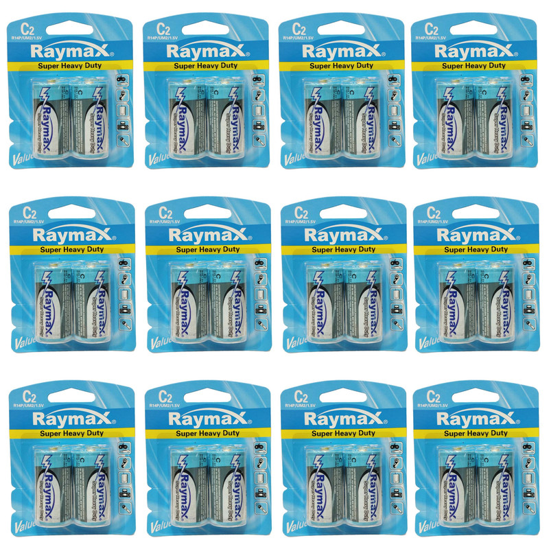 باتری C ریمکس مدل Super Heavy Duty بسته 24 عددی