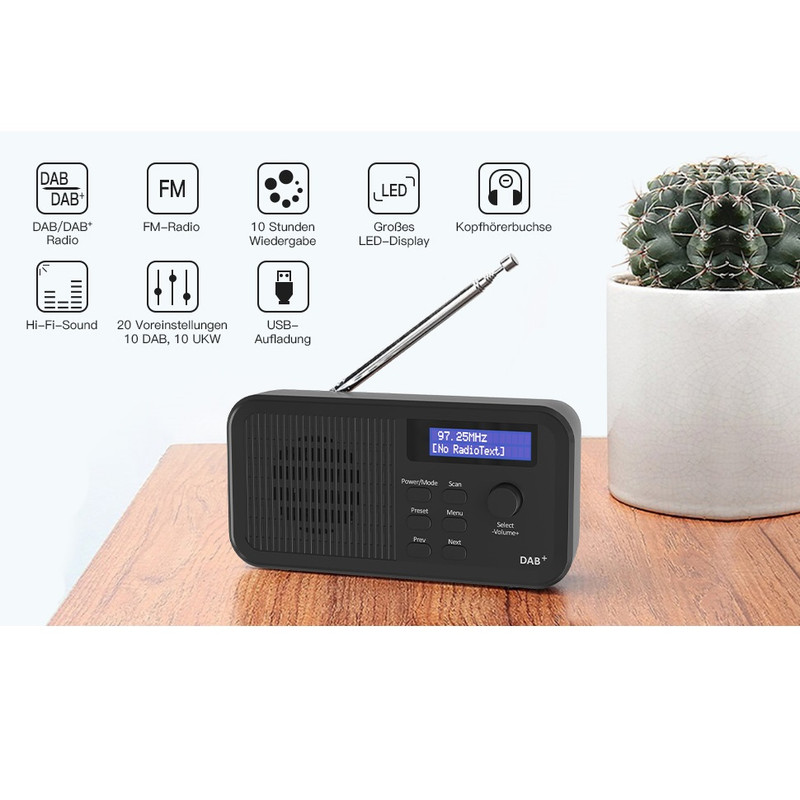 رادیو FM مدل مایکت دارای خروجی هدفون