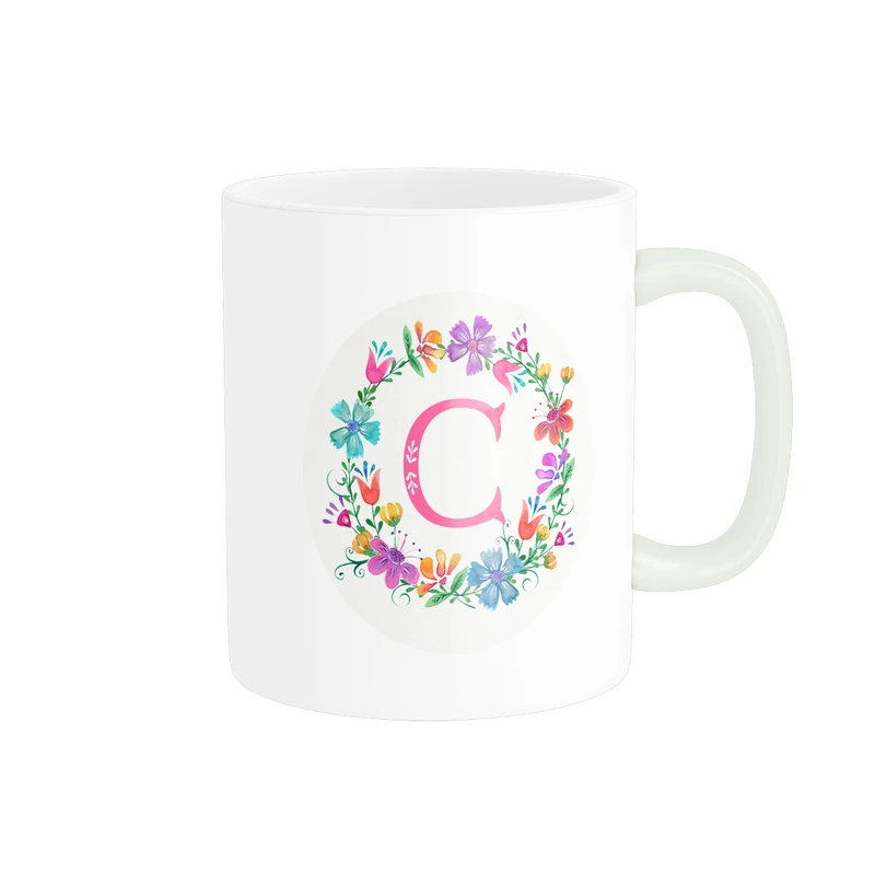 ماگ پاد آفرین مدل حروف انگلیسی سی C کد 01