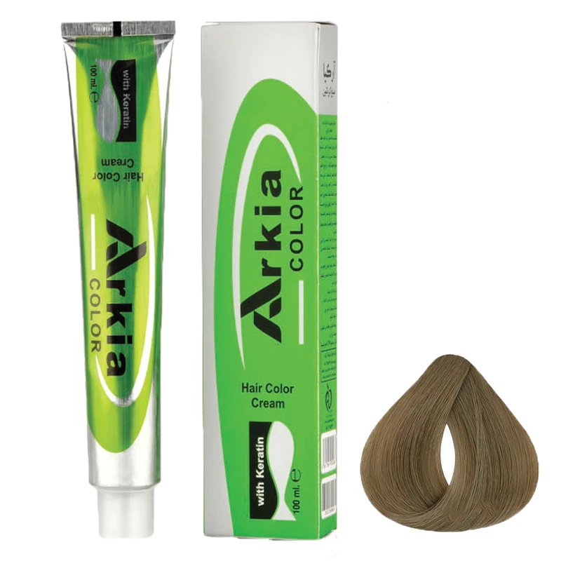 رنگ مو آرکیا شماره M8 حجم 100 میلی لیتر رنگ بلوند زیتونی خیلی روشن