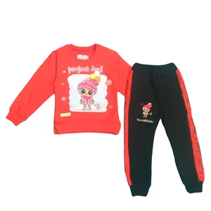 ست سویشرت و شلوار دخترانه مدل جغد سه بعدی