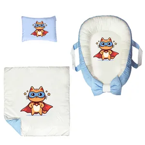 سرویس خواب 3 تکه نوزاد مدل گربه بت من کد DKBB109-set