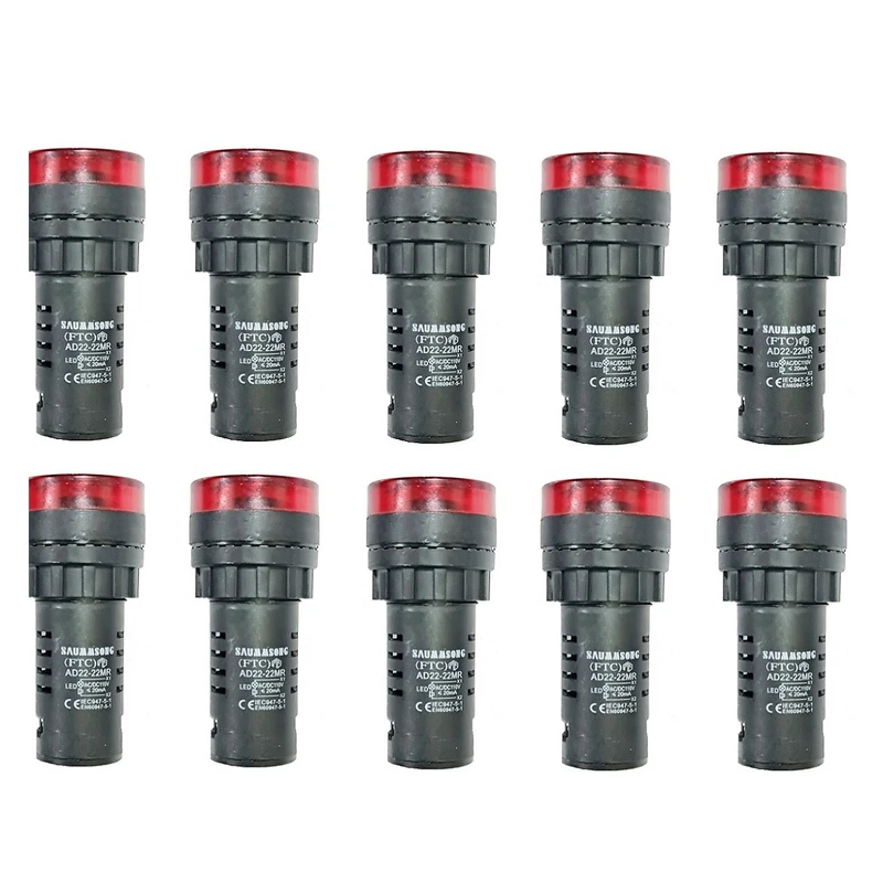 چراغ سیگنال بیزر مدل 110v بسته  10 عددی
