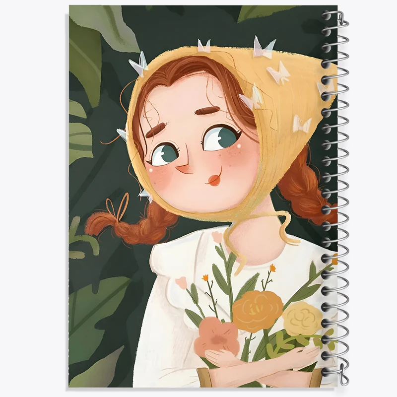 دفتر مشق 100 برگ خندالو طرح دخترانه کد N4682