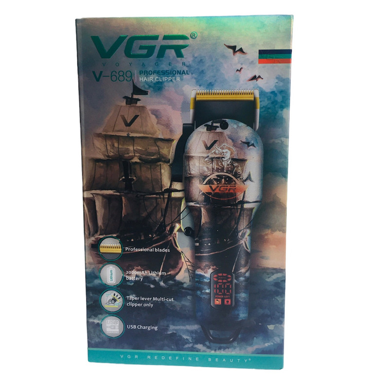 ماشین اصلاح موی سر و صورت وی جی ار مدل V-689 ماشین اصلاح موی سر و صورت وی جی ار مدل V-689