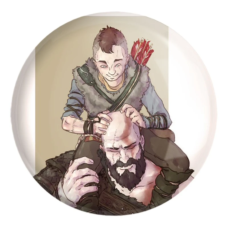 پیکسل خندالو طرح بازی گاد آف وار God Of War کد 28624 مدل بزرگ