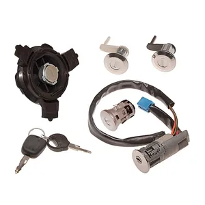 قفل و سوییچ و استارت الکاموتور مدل 3549 مناسب برای پژو 206 و 206 صندوق دار مجموعه 7 عددی