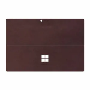 MAHOOT Matte-Dark-Brown-Leather Cover Sticker for Microsoft Surface Pro 4 2015