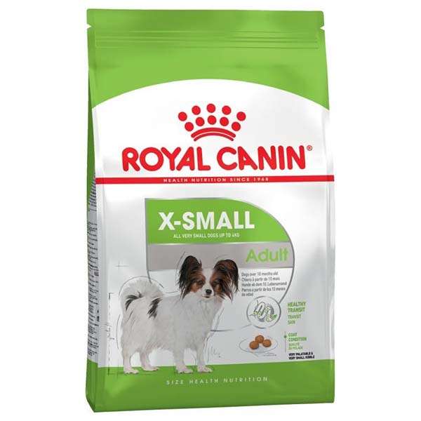 غذا خشک سگ رویال کنین مدل x-small adult وزن 1.5 کیلوگرم
