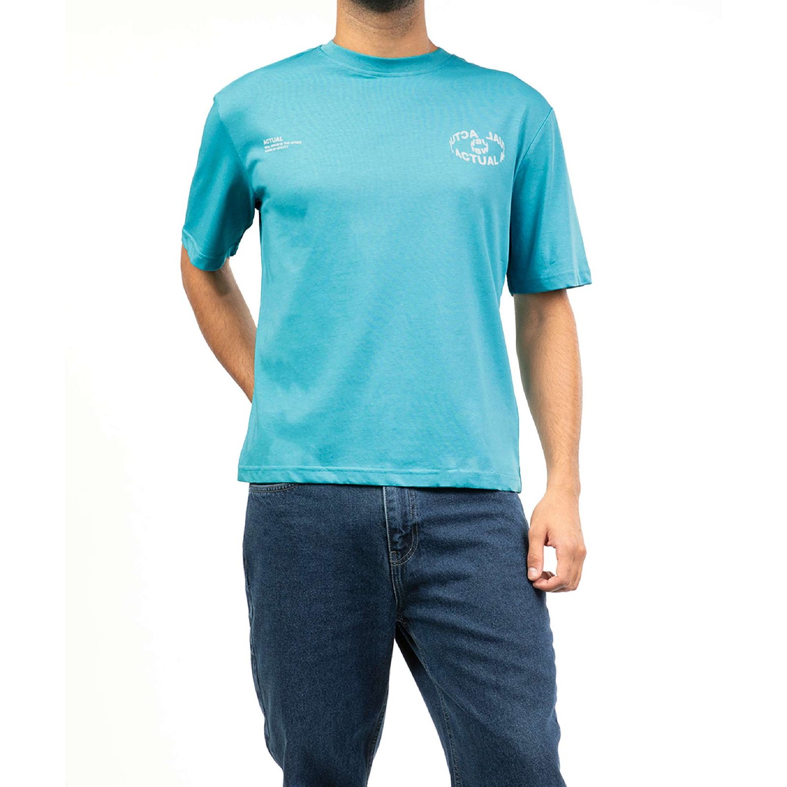 تی شرت آستین کوتاه مردانه جین وست مدل یقه گرد کد 1551194  -  - 4