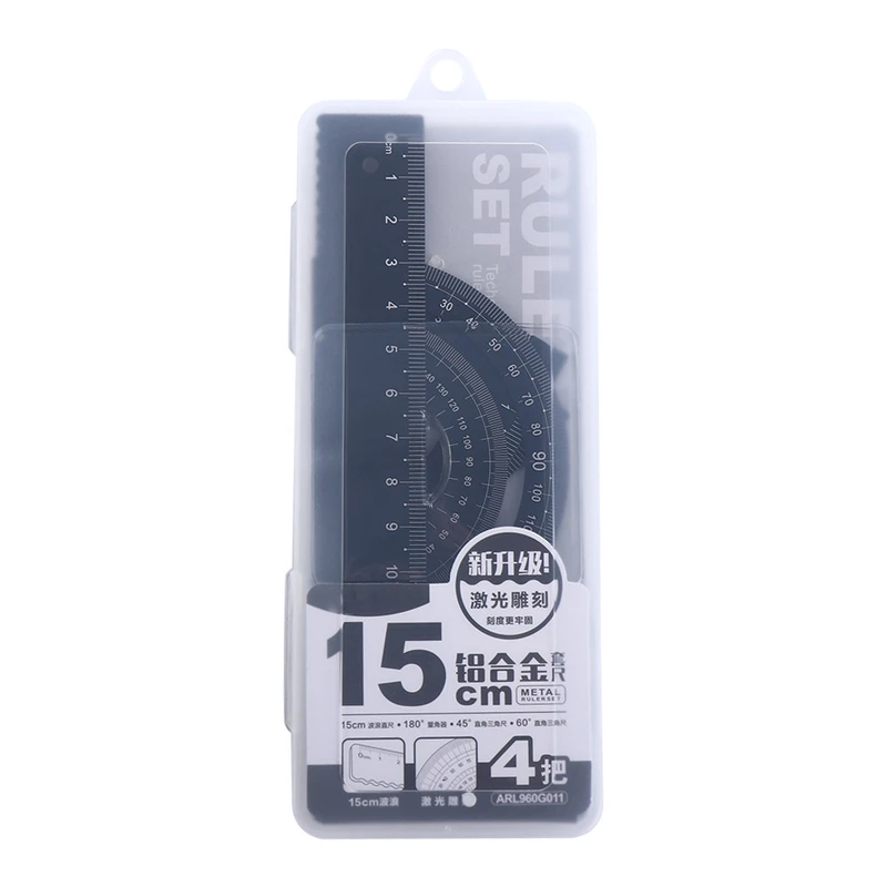 ست خط‌کش ام‌اند‌جی مدل ARL960G011 بسته 4 عددی