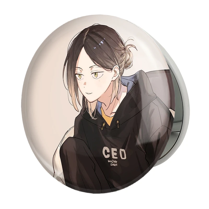 آینه جیبی خندالو طرح کوزومه کنما انیمه هایکیو Haikyu مدل تاشو کد 17746 