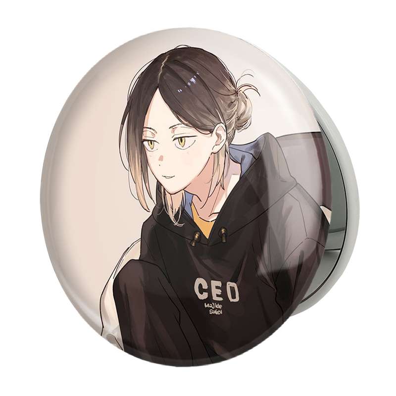 آینه جیبی خندالو طرح کوزومه کنما انیمه هایکیو Haikyu مدل تاشو کد 17746