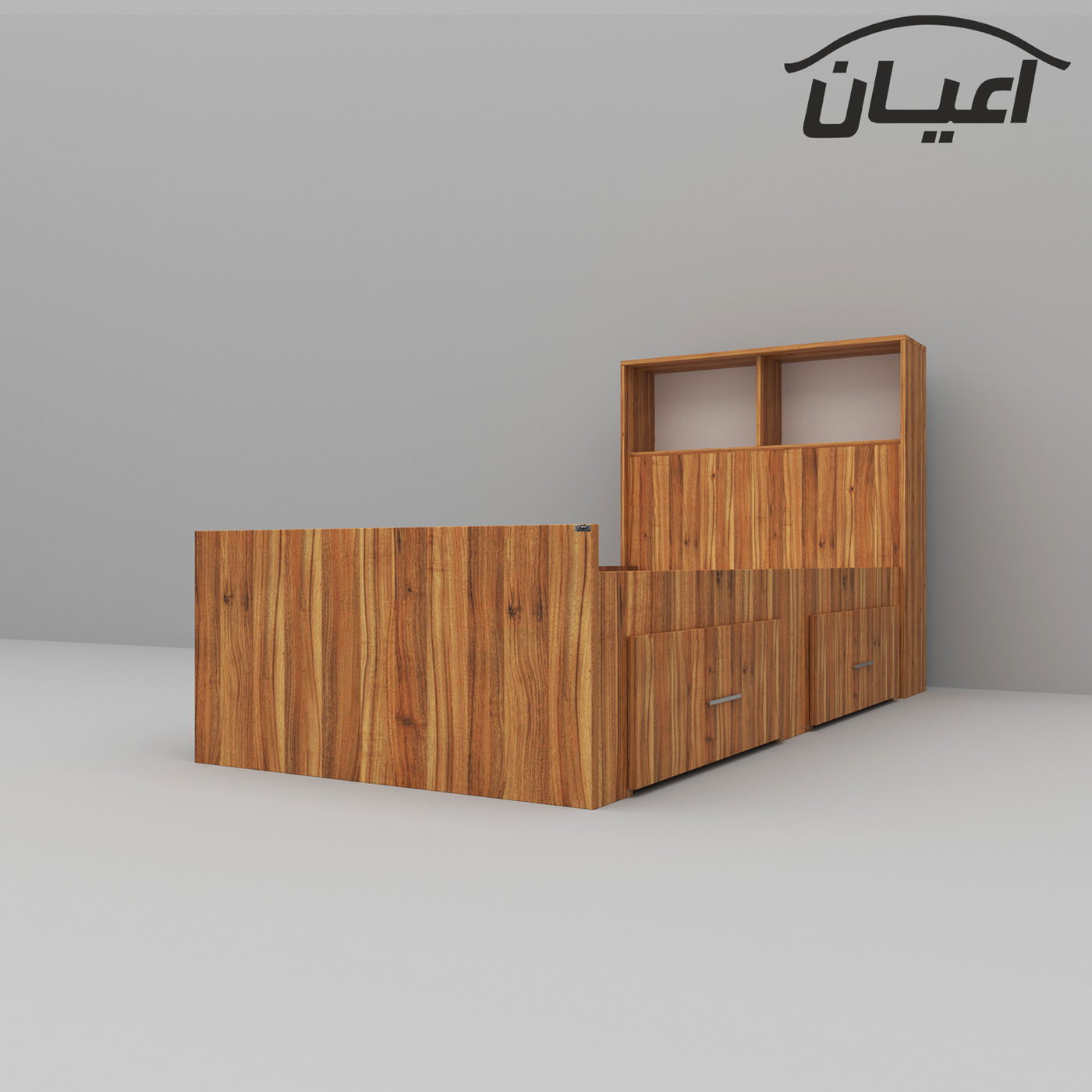 تخت خواب یکنفره اعیان مدل FH275 سایز 90x200 سانتی متر