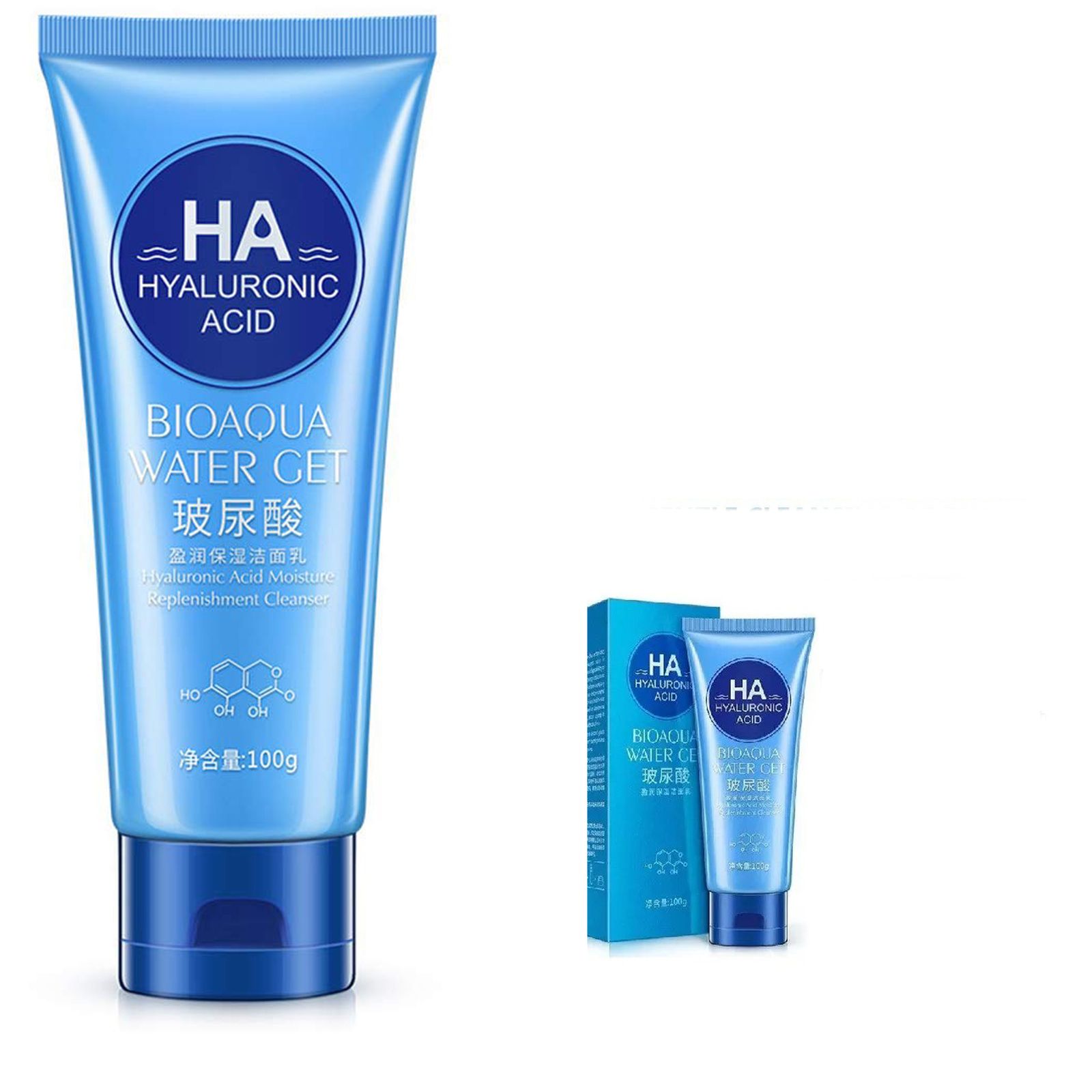 فوم شستشو صورت بایو آکوا مدل هیالورونیک اسید حجم 100 میلی لیتر - - 4