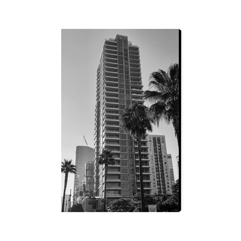 تابلو شاسی عرش مدل فانتزی منظره ساختمان کد As4356