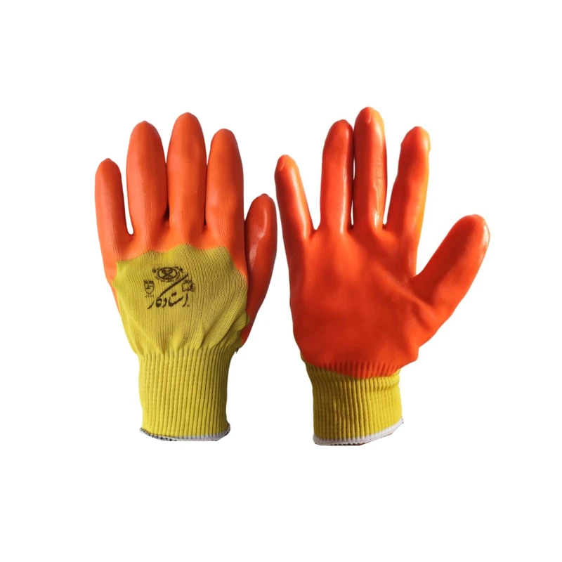 دستکش ایمنی استادکار مدل ژله ای ORANGE