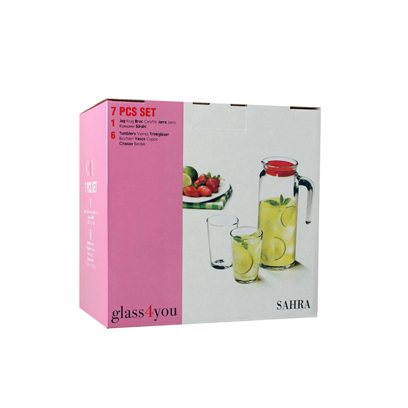 پارچ و لیوان 7 پارچه گلس فور یو مدل صحرا کد 96396 پارچ و لیوان 7 پارچه گلس فور یو مدل صحرا کد 96396