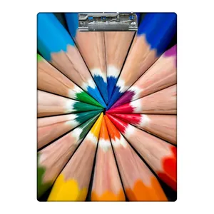 تخته شاسی طرح مدادرنگی های رنگین کمانی کد 4673371 سایز A4