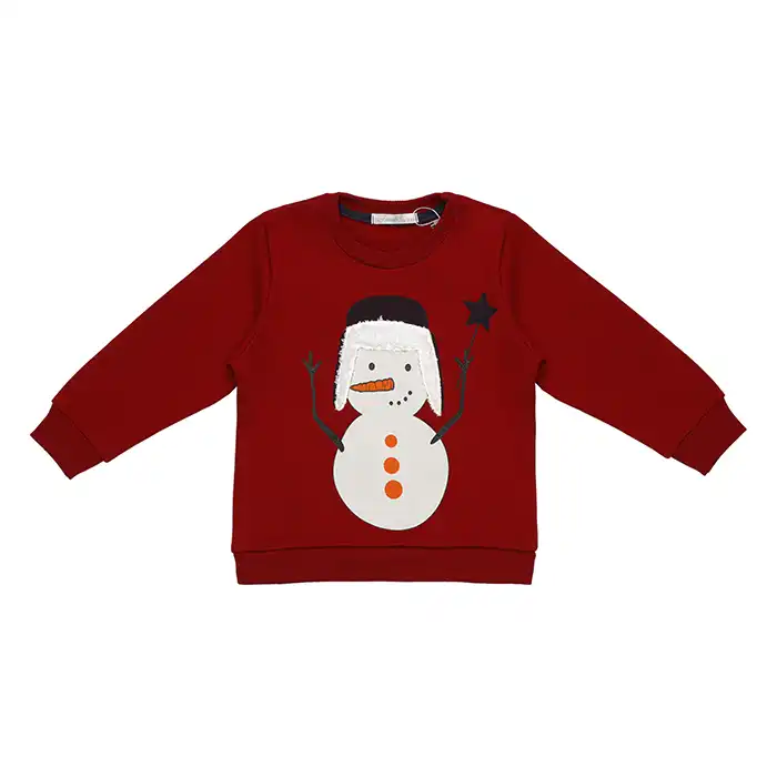 ست سویشرت شلوار پسرانه فیورلا مدل آدم برفی کد 2  33561