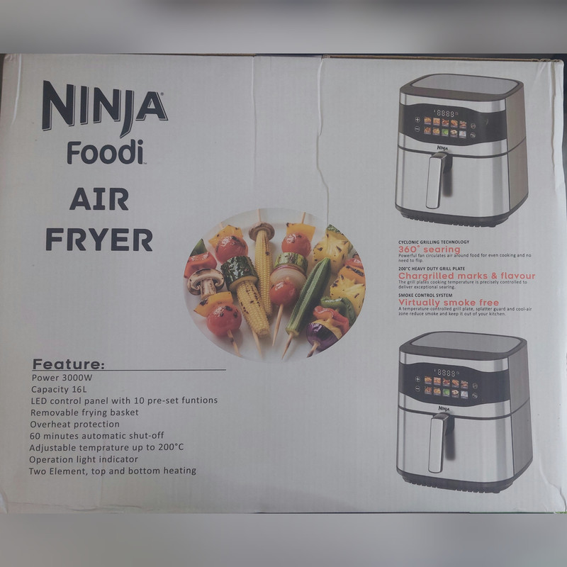 سرخ‌کن بدون روغن 16 لیتری نینجا مدل AIRFRIYER