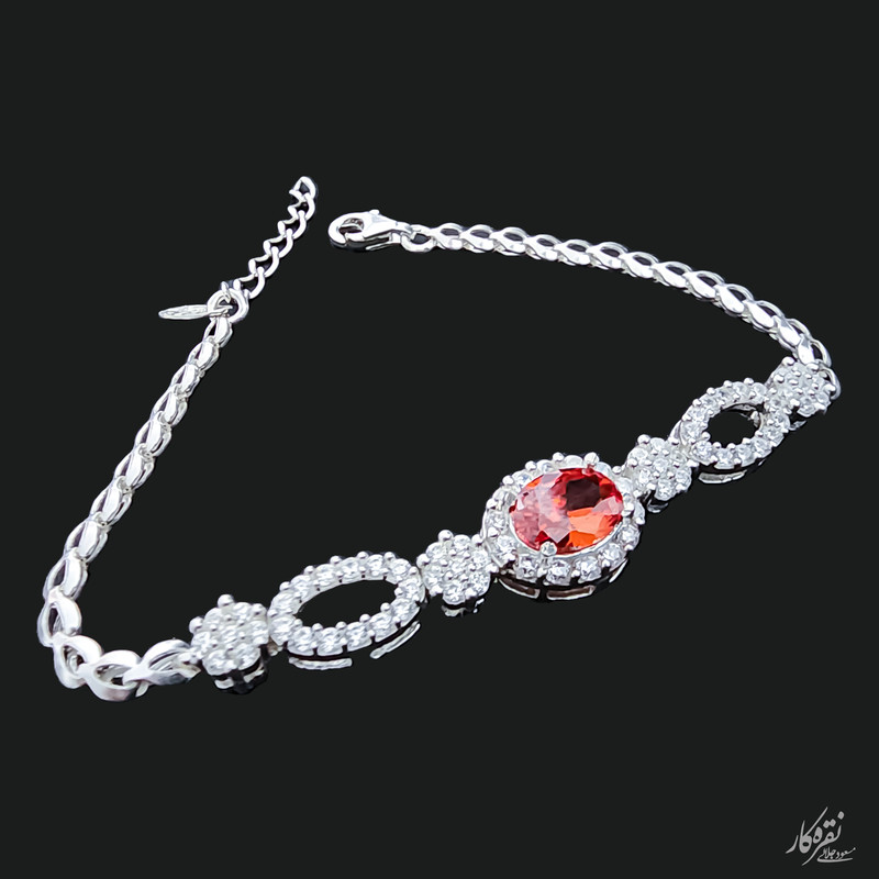 دستبند نقره زنانه مسعود جلالی نقره کار مدل CLINOHUMITE-05 دستبند نقره زنانه مسعود جلالی نقره کار مدل CLINOHUMITE-05