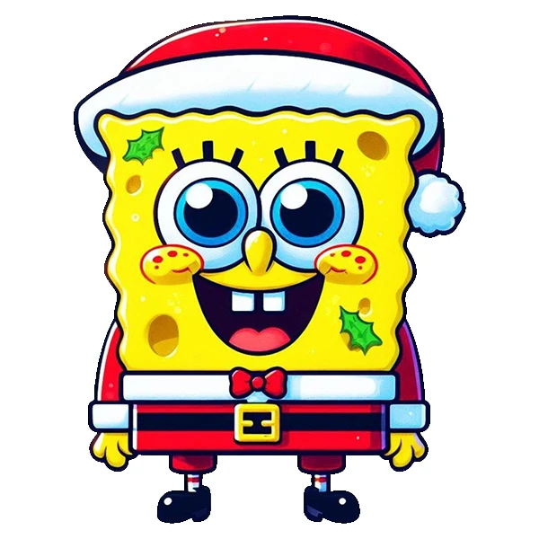  استیکر پارچه و لباس پاد آفرین طرح باب اسفنجی کد 5077