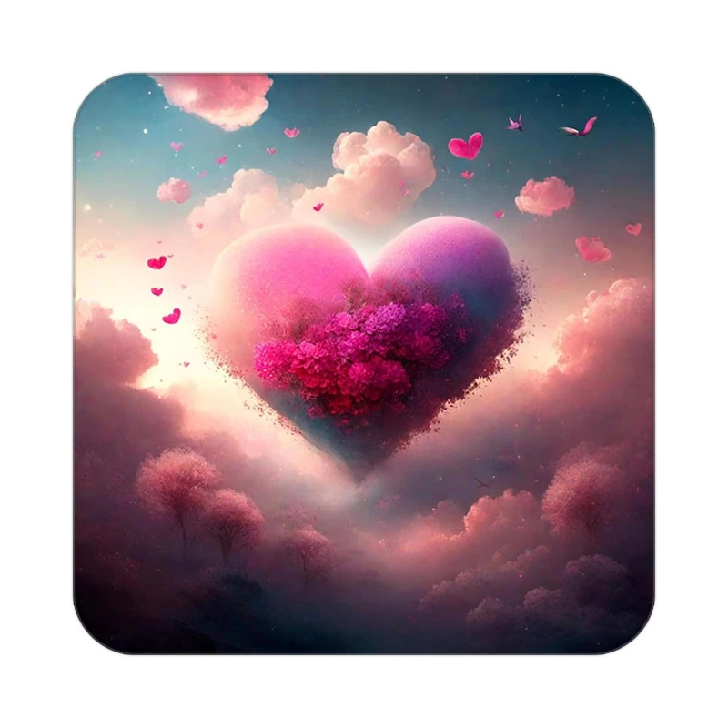 زیر لیوانی کاکتی مدل عاشقانه کد mp12398