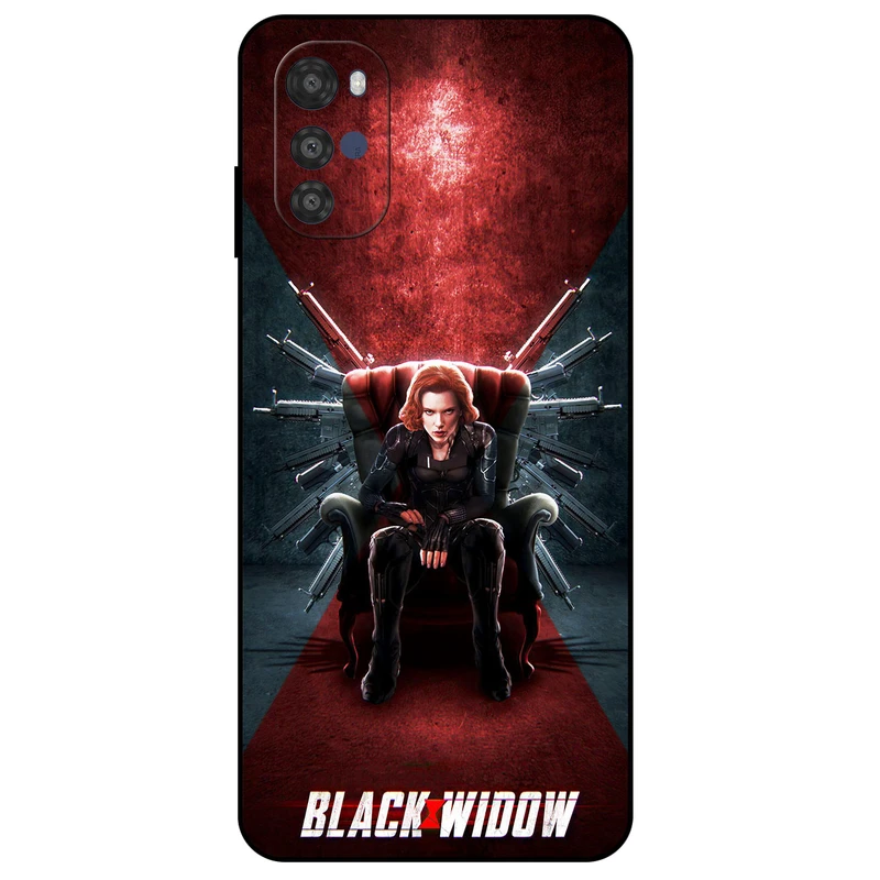 کاور مگافون طرح بیوه سیاه مدل 5423 مناسب برای گوشی موبایل موتورولا Moto E32 / E32s