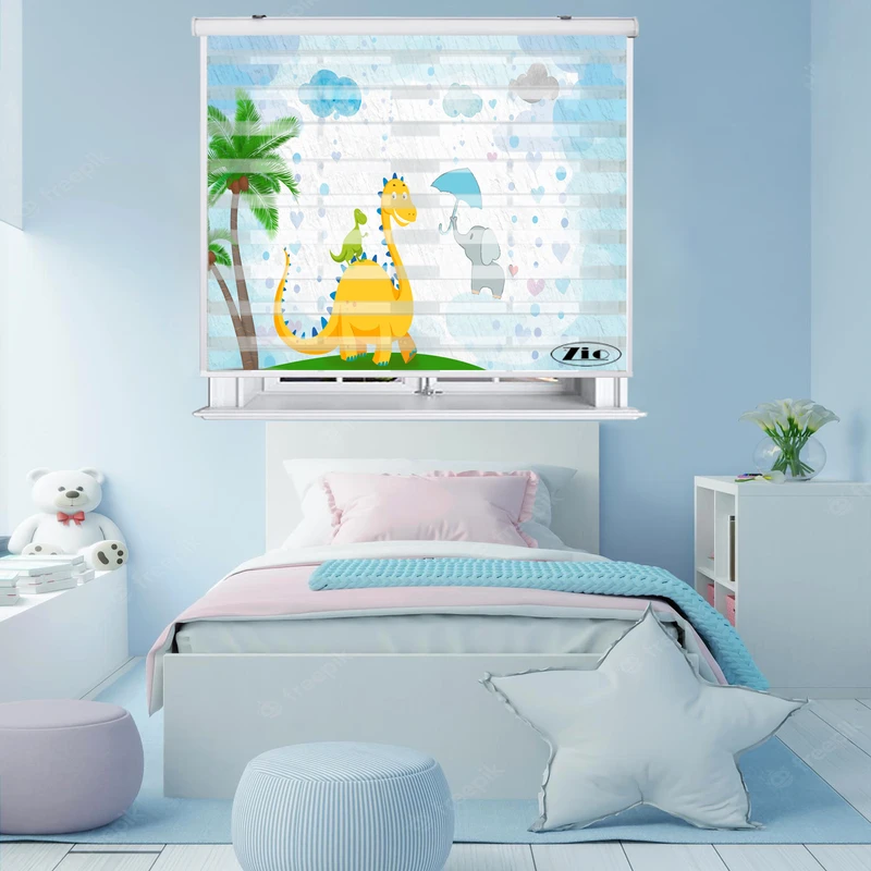 پرده زبرا زیو مدل K3091 سایز 150x200 سانتی متر